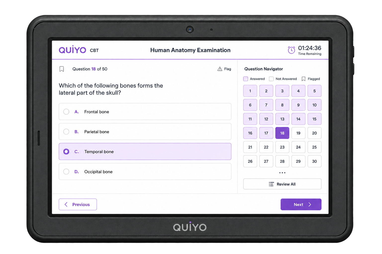 Front view of the Quiyo Device concept