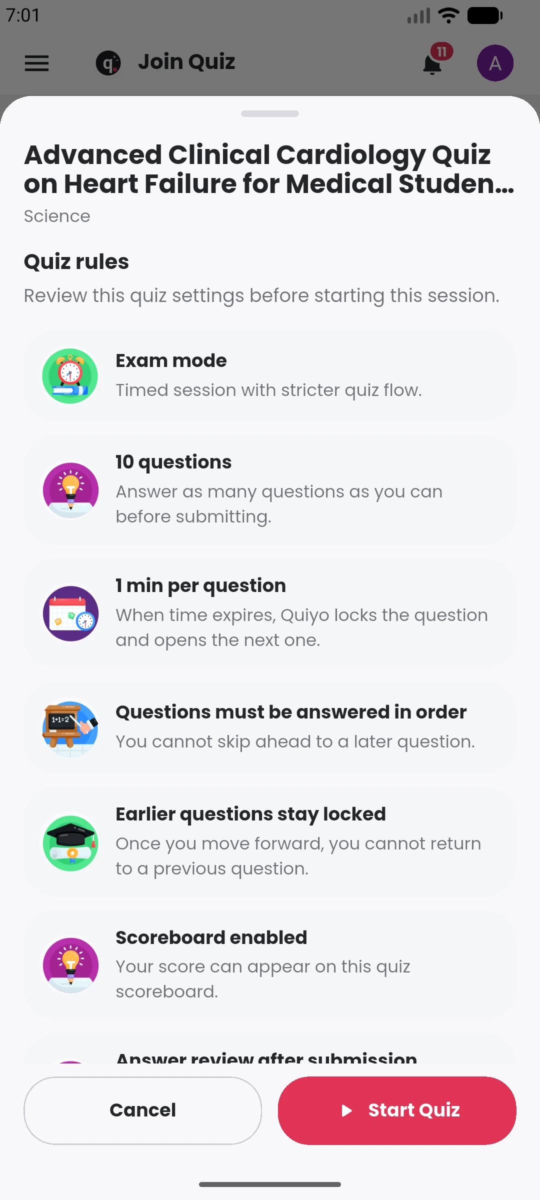 Know the rules first in the Quiyo mobile app.